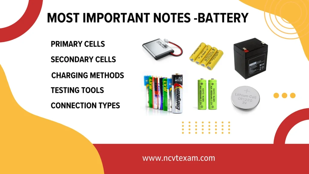 NCVT Online ITI Electrician Lead Acid Battery