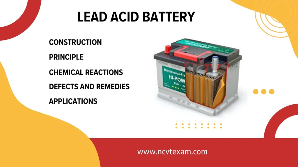 ITI Electrician : Lead Acid Battery -NCVT Online Exam