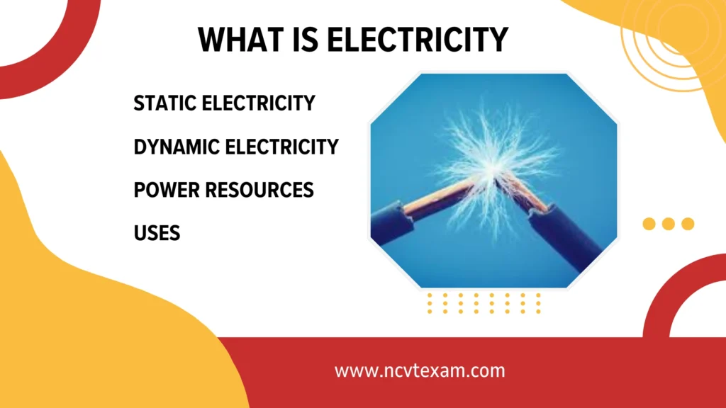 Iti electrician What is electricity -ncvt online